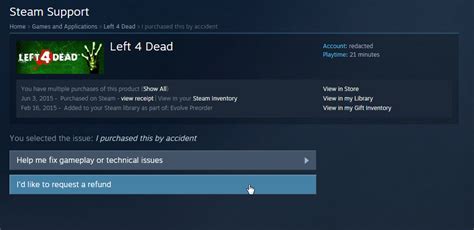 Steam Support :: How To Request A Refund.